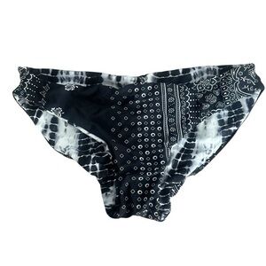 Reversible Bikini Bottom - Womens Size Medium - Black and White